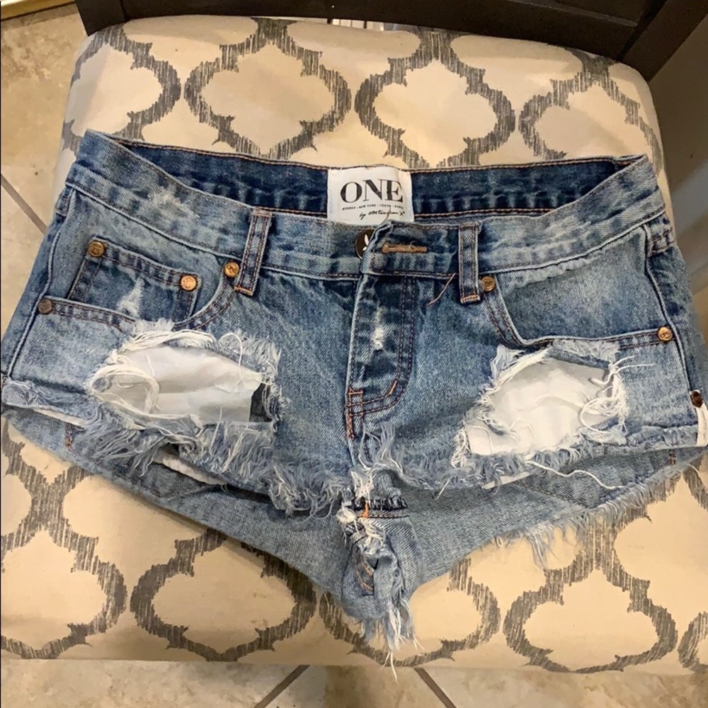 One Teaspoon Jean Shorts